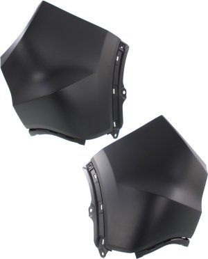 Pair/Set - Rear Bumper End Side Cover for Honda HR-V 2016-2022, Right (Passenger) and Left (Driver), Primed (Ready to Paint), Replacement Set