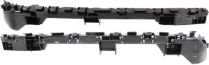 Rear Bumper Bracket Pair/Set for 2015-2017 Honda Fit, Includes Right (Passenger) and Left (Driver) Side Spacers, Made of Durable Plastic, Replacement