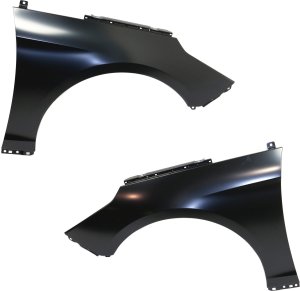 Front Fender Pair/Set for Hyundai Sonata 2015-2017, Right (Passenger) and Left (Driver), Primed (Ready to Paint), Steel, Excludes Hybrid Model, Replacement