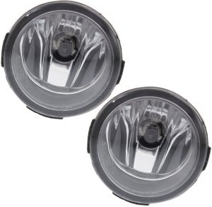 Front Fog Light Assembly Pair/Set for Infiniti FX50/M35H (2012-2013), Quest (2013-2017) - Right (Passenger) and Left (Driver) - Replacement