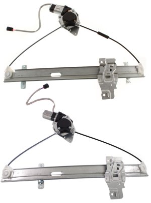 Front and Rear Power Window Regulator with Motor Set for Honda Passport 1998-2002, Isuzu Rodeo 1998-2004, Right (Passenger) Side Replacement
