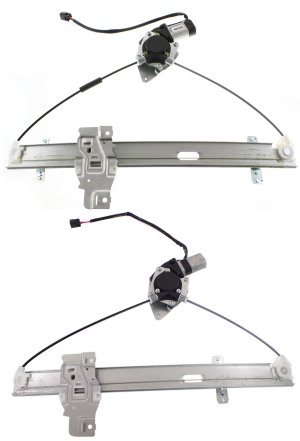 Front and Rear Window Regulator Power Motor Set for 1998-2002 Honda Passport, 1998-2004 Rodeo - Left (Driver) Side, Replacement