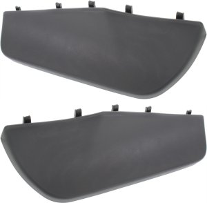 Front Bumper Filler Pair/Set for 2011-2016 Jeep Grand Cherokee, Right (Passenger) and Left (Driver) Side Cover, Textured Black, for Laredo, Limited, Overland Models - Replacement