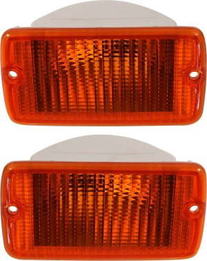 Signal Light Pair/Set for Jeep TJ 2001-2006, Right (Passenger) & Left (Driver) Lens and Housing Replacement