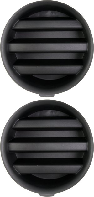 Fog Light Cover for Jeep Grand Cherokee (2005-2007) and Commander (2006-2010), Right (Passenger) and Left (Driver), Primed (Ready to Paint) Replacement Set