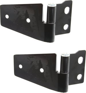 Hood Hinge Support Pair/Set for Jeep Wrangler (JK) 2007-2018, Right (Passenger) and Left (Driver) Replacement