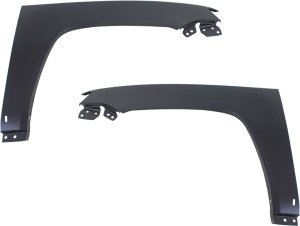 Front Fender Pair/Set for 2011-2017 Compass (MK Manufacturer Body Code), Right (Passenger) and Left (Driver), Steel, Primed (Ready to Paint) - Replacement