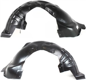 Front Fender Liner Pair/Set for Jeep Liberty 2008-2012, Includes Right (Passenger) and Left (Driver) Sides, Replacement