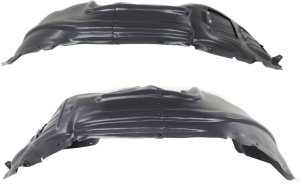 Front Fender Liner Pair/Set for Jeep Cherokee 2014-2018, Right (Passenger) and Left (Driver), Black Trim, with Off Road Package, Replacement