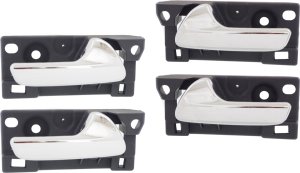Front and Rear Interior Door Handle Pair/Set of 4 for 2011-2020 Dodge Durango and 2011-2021 Jeep Grand Cherokee, Right (Passenger) and Left (Driver) Replacement