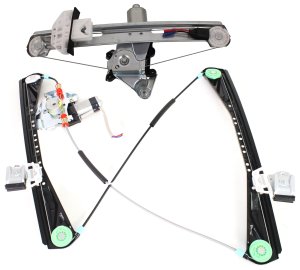 Front and Rear Window Regulator with Motor Set for 2000-2002 Lincoln LS, Right (Passenger) Side Power Replacement