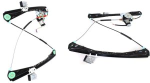 Front Window Regulator with Motor for 2000-2002 Lincoln LS, Right (Passenger) and Left (Driver) Power Pair/Set Replacement