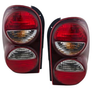 Tail Light Assembly for 2005-2006 Liberty, Right (Passenger) and Left (Driver), without Air Dam, Replacement Pair/Set