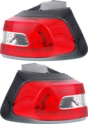 Tail Light Assembly Pair/Set for Jeep Cherokee 2014-2018, Outer, Right (Passenger) and Left (Driver), Replacement