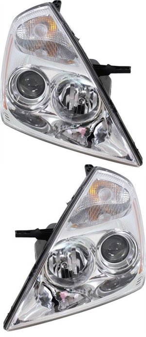 Headlight Assembly for 2008-2012 Kia Sedona, Halogen, Right (Passenger) and Left (Driver), Replacement Pair/Set