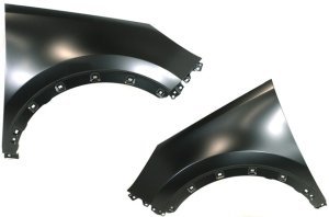 Front Fender Replacement Pair/Set for Kia Sportage 2011-2016, Right (Passenger) and Left (Driver), Primed (Ready to Paint)