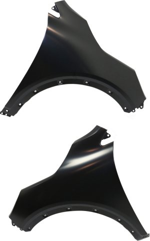 Front Fender Pair/Set for Kia Sorento 2016-2020, Right (Passenger) and Left (Driver), Primed (Ready to Paint) Replacement