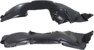 Front Fender Liner Pair/Set for 2012-2013 Kia Soul, Right (Passenger) and Left (Driver) Side Replacement