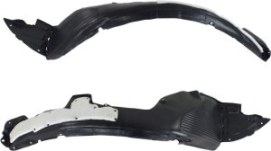 Pair/Set - Front Fender Liner for Kia Forte Koup/Forte5 2014-2016, Right (Passenger) and Left (Driver), Vacuum Form with Insulation Foam, Forte5, SX Model Replacement