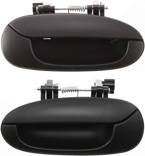 Rear Exterior Door Handle Replacement Pair/Set for Spectra 2002-2004, Right (Passenger) and Left (Driver), Primed (Ready to Paint)