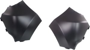 Primed (Ready to Paint) Rear Bumper End Pair/Set for KIA Soul 2014-2016, Includes Left (Driver) and Right (Passenger) Ends - Replacement