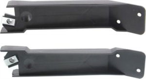 Front Bumper Bracket Pair/Set for Ford F-150 2006-2008 / Mark LT 2006-2008, Right (Passenger) and Left (Driver) Cover Support, Plastic, From August 9, 2005 - Replacement