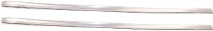 Front Bumper Molding Pair/Set for 1995-1997 Lincoln Town and Country, Right (Passenger) and Left (Driver) Impact Strip, Chrome Replacement