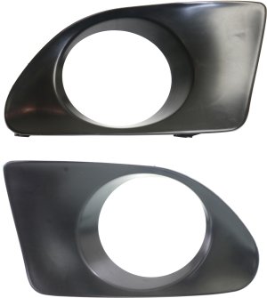 Front Fog Light Molding Pair/Set for Lexus RX350 2010-2012, Right (Passenger) and Left (Driver), Primed (Ready to Paint), Canada Built, Replacement