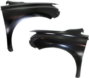 Front Fender Pair/Set for Lexus RX350 (2010-2015) and RX450H (2015-2015), Right (Passenger) and Left (Driver), Primed (Ready to Paint), Canada Built, Replacement