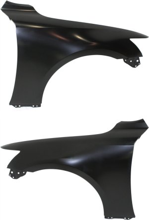 Front Fender Replacement Pair/Set for Lexus IS200T/IS250/IS300/IS350 (2014-2020), Primed (Ready to Paint), Right (Passenger) and Left (Driver), excluding C Model, without F Sport Package