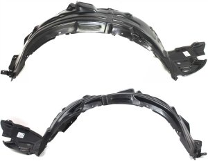 Front Fender Liner Pair/Set for Lexus GS350/GS450H/GS460, 2008-2011, Right (Passenger) and Left (Driver), Replacement