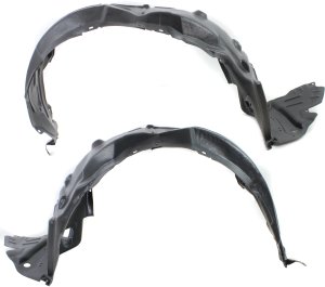 Front Fender Liner Pair/Set for Lexus IS250/IS350 C Model 2010-2015, Right (Passenger) and Left (Driver), w/o F Sport Package, Replacement