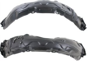 Front Fender Liner Pair/Set for 2010-2012 Lexus ES350, Right (Passenger) and Left (Driver) Side Replacement