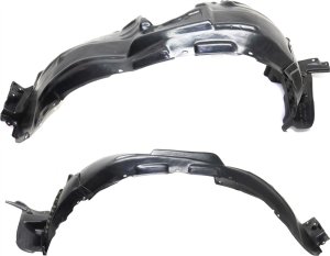 Front Fender Liner Pair/Set for Lexus RX350/RX450H 2013-2015, Right (Passenger) and Left (Driver), Excluding F Sport Package - Replacement