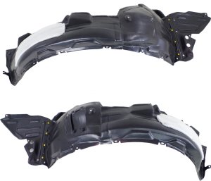 Front Fender Liner Pair/Set for Lexus GS350/GS450H 2013-2015, Right (Passenger) and Left (Driver) Assembly with Insulation Foam and Extension Sheet, Replacement