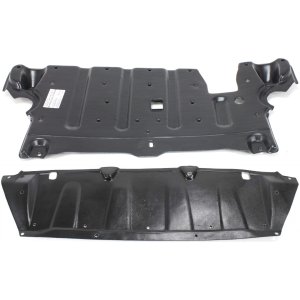 Engine Splash Shield Under Cover for Lexus RX330 (2004-2006) and Lexus RX350 (2007-2009), Front and Rear Set of 2, Replacement
