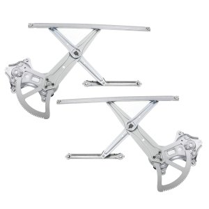 Front Window Regulator Pair/Set for Lexus RX330 2004-2006/RX350 2007-2009, Right (Passenger) and Left (Driver), Power, Without Motor, Replacement