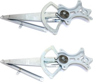 Rear Window Regulator Pair/Set for Lexus LS430 2001-2006, Right (Passenger) and Left (Driver), Power, without Motor, Replacement