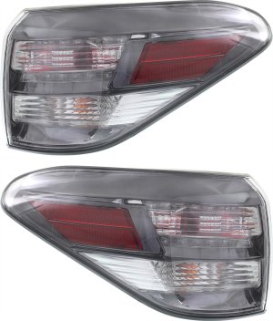 Tail Light Assembly Pair/Set for Lexus RX350 2010-2012, Right (Passenger) and Left (Driver), Outer, Canada Built Vehicle Replacement