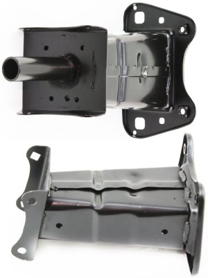 Front Bumper Bracket Pair/Set for Mercedes-Benz ML-Class 2006-2011 and GL-Class 2007-2012, Right (Passenger) and Left (Driver), Steel Replacement
