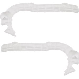 Front Bumper Bracket Pair/Set for 2007-2009 Mitsubishi Outlander, Right (Passenger) and Left (Driver), Upper, Replacement