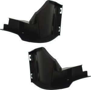 Front Bumper Retainer Pair/Set for 2012-2014 Mercedes-Benz C-Class, Right (Passenger) and Left (Driver), Inner, Black, with AMG Package, Suitable for Coupe/Sedan, Replacement