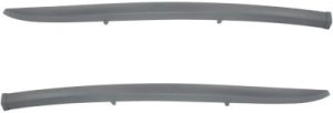 Front Lower Valance Pair/Set for Mercedes-Benz M-Class (1998-2005), Right (Passenger) and Left (Driver) Spoiler, Primed (Ready to Paint), without Round Fog Lights, Chassis (163) Replacement