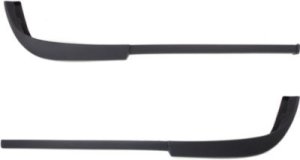 Pair/Set - Front Lower Valance Spoiler for Mercedes-Benz M-Class 1998-2005, Right (Passenger) and Left (Driver), Primed (Ready to Paint), with Round Fog Lights, Replacement Set