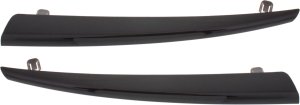 Grille Molding Pair/Set for MAZDA MAZDA 6 2014-2017, Pair/Set of 2, Right (Passenger) and Left (Driver), Center Protector, Painted Black, without LED Light Holes, Replacement