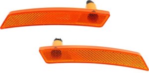 Front Side Marker Light Assembly Pair/Set for Mini Cooper 2007-2015, Cooper Countryman 2011-2016, Cooper Paceman 2013-2016, Right (Passenger) and Left (Driver) Replacement