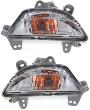 Signal Light Assembly Pair/Set for Mazda 3 Hatchback/Sedan (2014-2016), Right (Passenger) and Left (Driver), Replacement