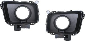 Front Fog Light Molding for 2006-2007 Mazda 5, Right (Passenger) and Left (Driver), Primed (Ready to Paint) Replacement Pair/Set