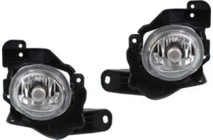 Front Fog Light Assembly for Mazda 3 2010-2013, Right (Passenger) and Left (Driver), Halogen, Replacement Pair/Set