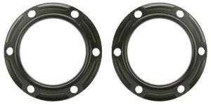Front Fog Light Molding Pair/Set for 2007-2009 Mitsubishi Outlander, Right (Passenger) and Left (Driver), Primed (Ready to Paint) - Replacement